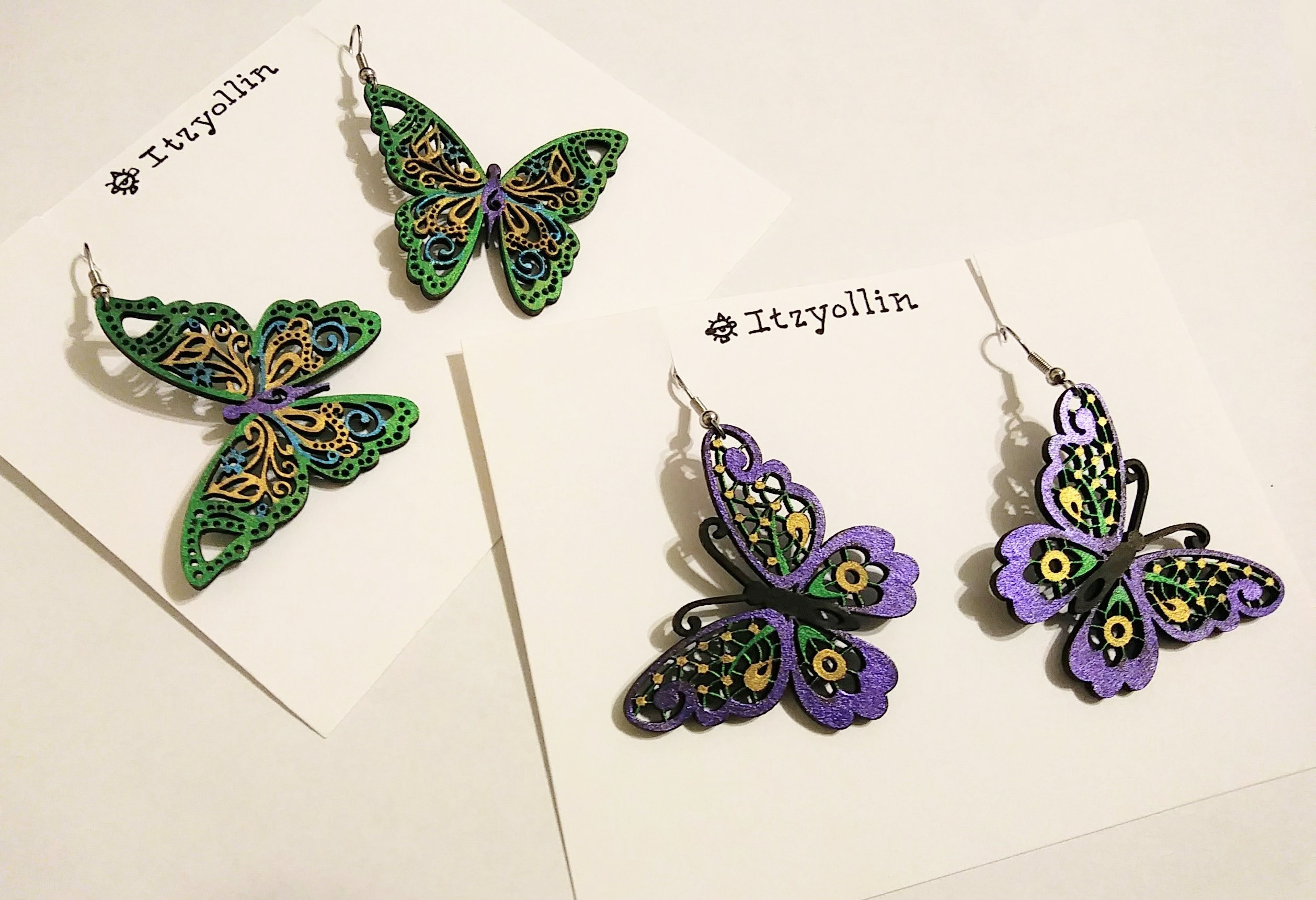 A Luxurious Day Earrings – Shimmering Butterflies Boutique